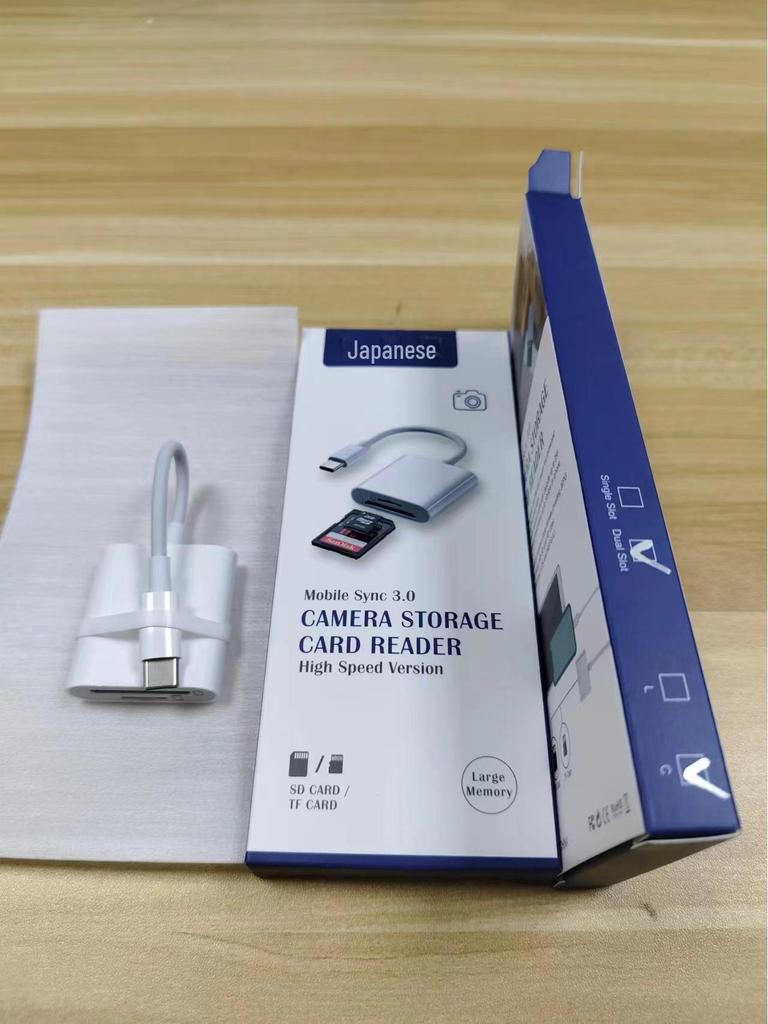 Type-C High-Speed 3-in-1 Mobile Card Reader: TF, SD, OTG-Compatible