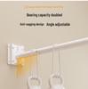 Universal Telescopic Clothes Drying Rack: Freely Retracting, Single-Sided, Folding Design for Household Use