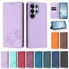Butterfly Embossed Cards Solt Wallet Leather Case For Samsung S26 Ultra S25 S24 Plus S23 S22 A17 A07 A57 A37 A16 A26 RFID Cover