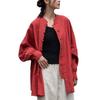 Women's Zen-Style Frog Button Cardigan: 2025 Autumn Cotton Linen Blend