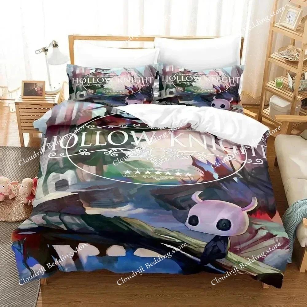 3D Print Hollow Knight Game Bedding Set Duvet Cover Bed Set Quilt Cover Pillowcase Comforter king Queen Boys Adult Bedding Set