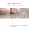 LUNARM 40 PCS Upholstery Tacks Clear Heads Twist P with Storage Box, 2 Styles Bedskirt Tacks P for Upholstery, Slipcovers, and Bedskirts Decoration