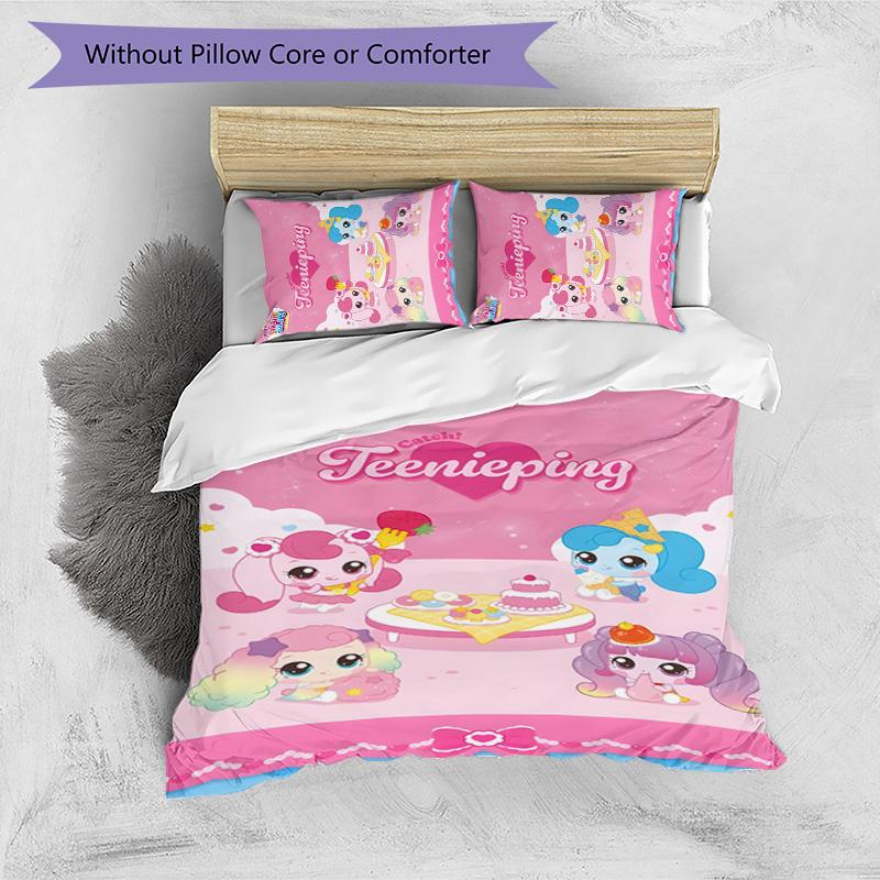 Magic Sweety 3pcs Bedding Set Duvet Cover Closure Includes 1 Duvet Cover & 2 Pillowcases for All Seasons Bedroom Home Dorm Decor