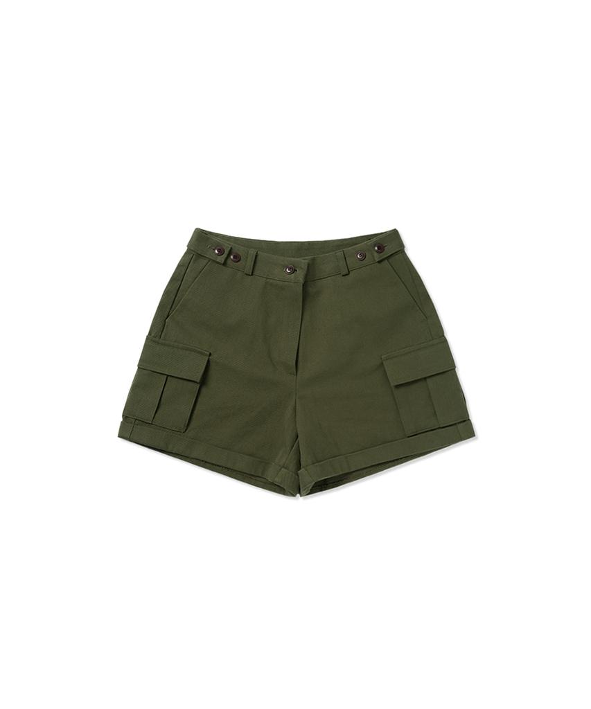 WITHOUT SUMMER Roll-Up Cargo Shorts_Khaki