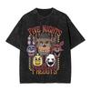 Hot Sale New Horror Game FNAF At Freddys Peripherals TShirt Unisex Women Oversized Casual Summer Tee Harajuku Fashion Cotton Tops