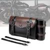 Stylish PU Motorcycle Side Bag Quick Release Vintage Motorcycle Side Bag Leather Bag for Urban Riders And Adventurers