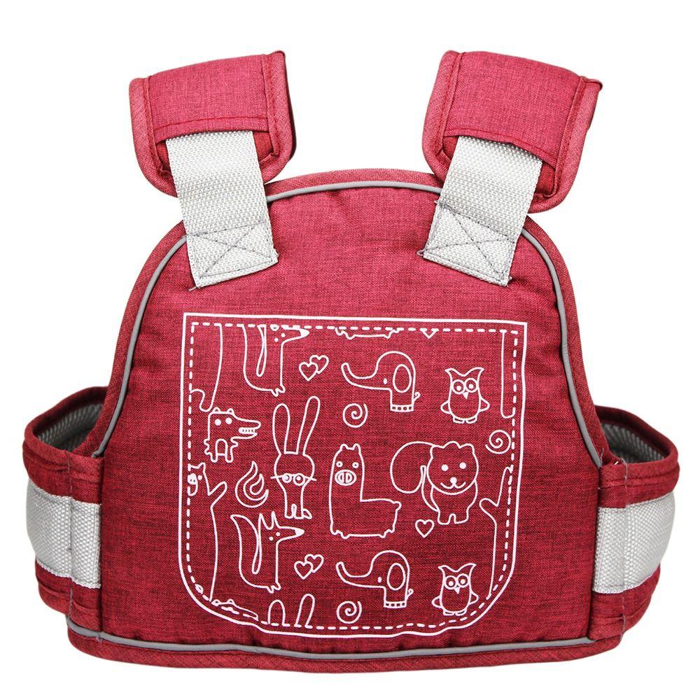 

Светоотражающий ремень Детский ремень безопасности для мотоцикла Регулируемый электрический велосипед Детский поводок для пассажира красный