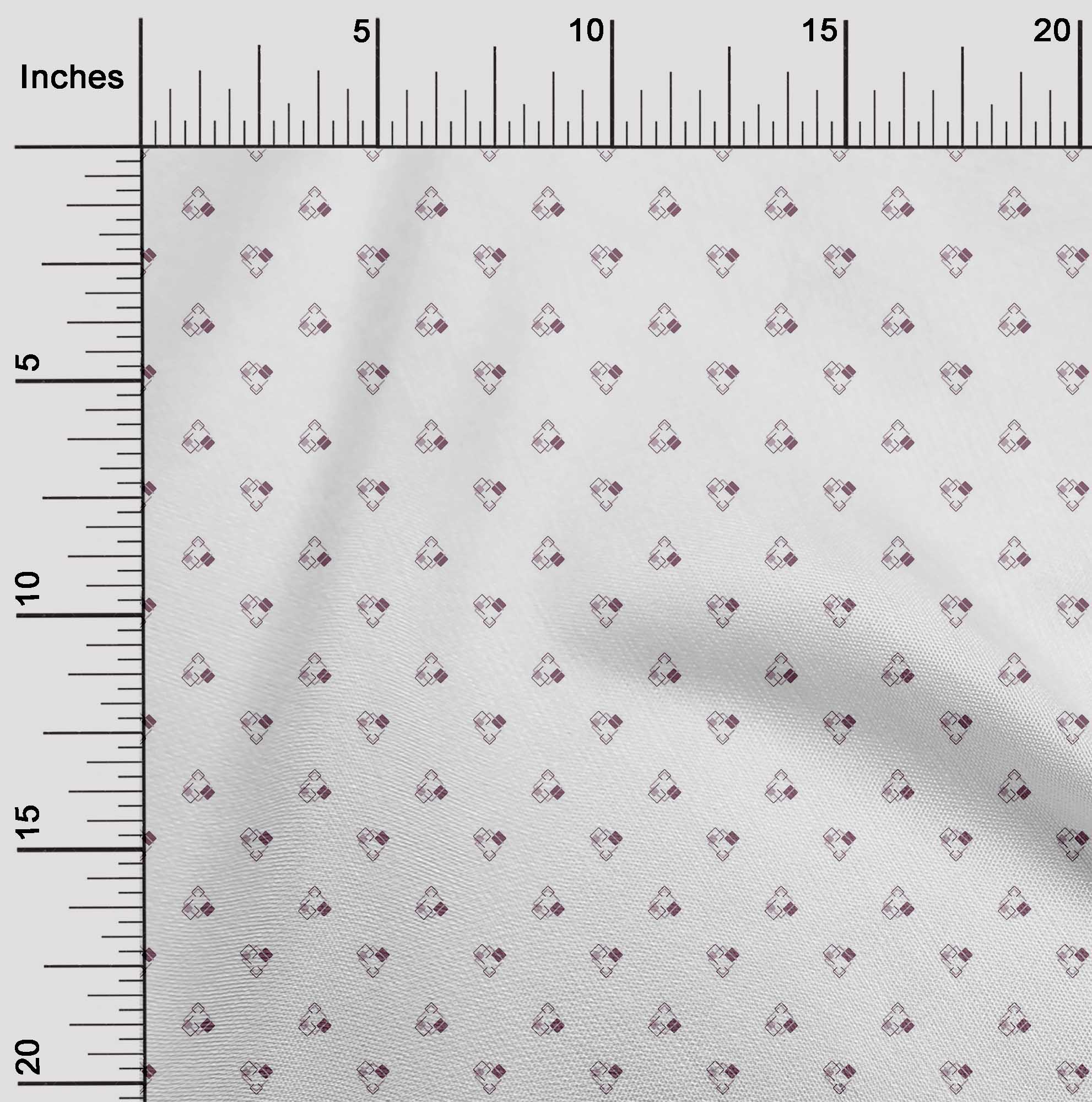 

OneOone Cotton Flex Темно-оливково-зелена тканина у формі ромба Невеликі ремісничі проекти Декоративна тканина з друком The Yard 40 дюймів 42 Inch Wide - Viscose Chiffon винний