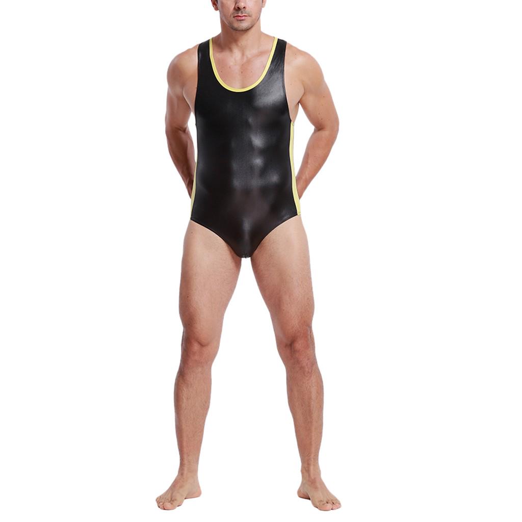 Fashion Men Wrestling Singlet Underwear Bodysuit Lingerie Outfit Pants