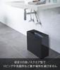 Yamazaki Tower Trash Can, Wide, Black, Approx. W36 x D16 x H33cm, Square, 4495