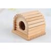 Hamster Wooden House Luxury Villa For Small Pets With Natural Wood Finish