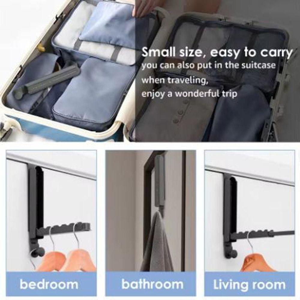 Heavy Duty Over the Door Hanger No Drilling Laundry Drying Rack Coat Hat Hanger  Kitchen
