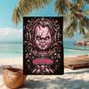 1PC Custom Name Horror Movie Poster Beach Towel Highly Absorbent And Sand-Resistant Towel for Swimming, Pool, Yoga, And Travel Lightweight
