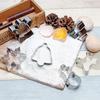 6Pcs/Set Christmas Cookie Cutter Gingerbread Xmas Tree Mold Christmas Cake Decoration Tool Navidad Gift DIY Baking Biscuit Mould