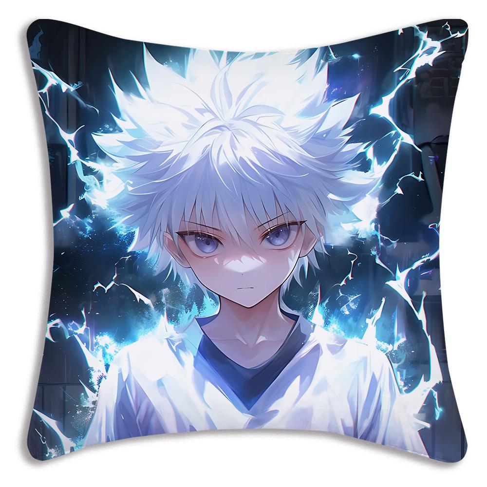 Anime For h-Hunter X HunterS Pillow Covers Cartoon Sofa Decorative Home Double-sided Printing Short Plush Cute Cushion Cover