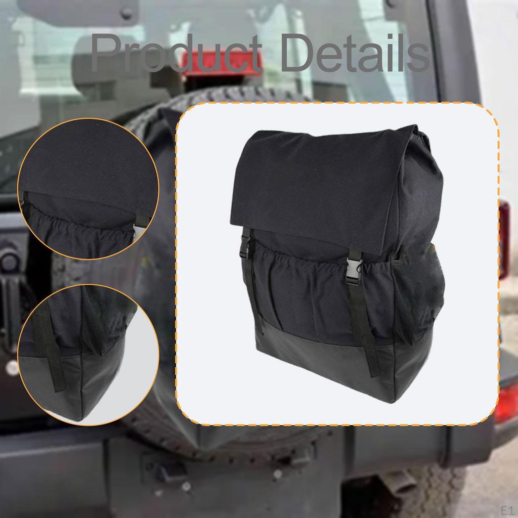Spare Tire Trash Bag, Cargo Storage Bag Large Holder Organizer, Garbage Tool for UTV Camping RV