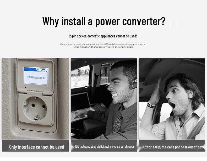 Prado Land Cruiser Trunk Power Converter Plug Socket Board Charger