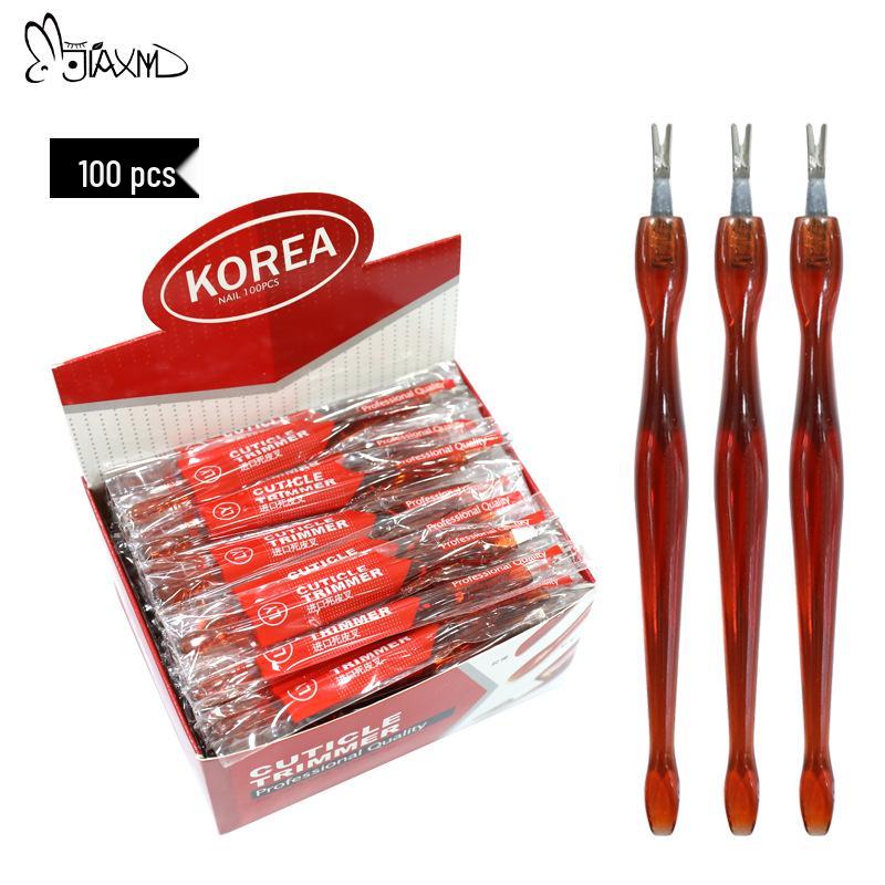 V-Shaped Stainless Steel Cuticle Scraper and Exfoliator Tool