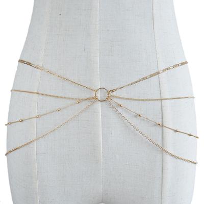 Sexy Multilayer Belly Waist Necklace Body Chain Summer Beach Bikini Jewelry