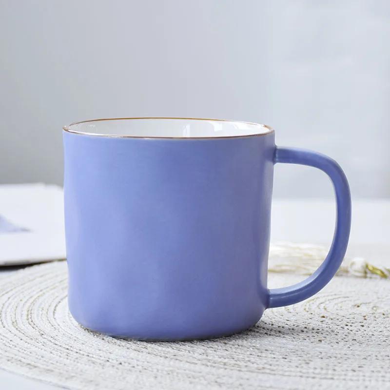 Milk Cup Mug for Coffee Macaron Color Personalized Gifts Good-looking Drinkware Porcelain Coffee Cups Coffe Ceramic Cup Gift Bar