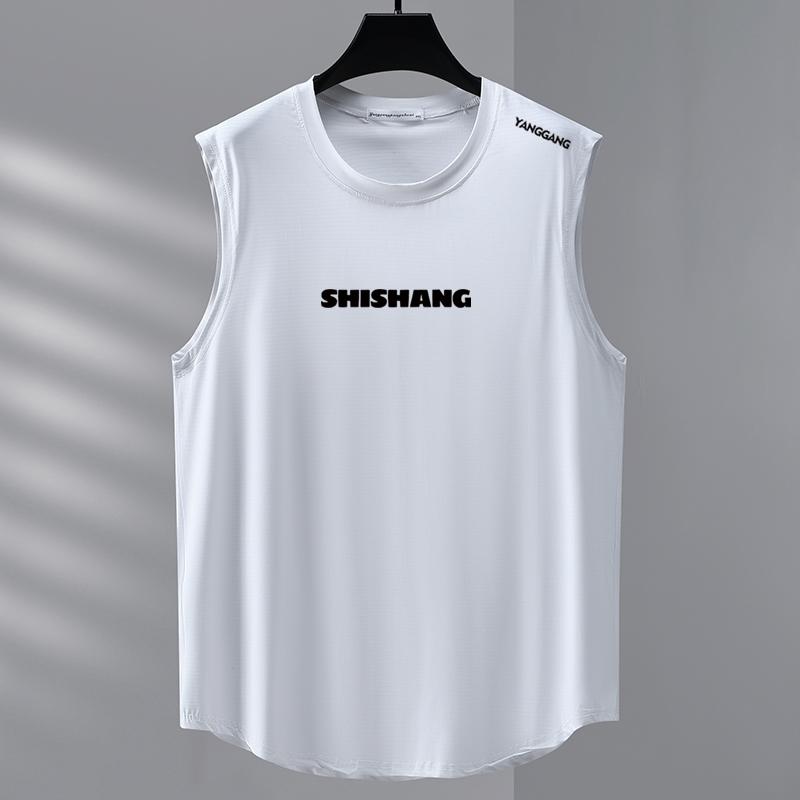 Taglie Forti 4XL-10XL T-shirt Oversize Senza Maniche da Uomo Top Estivi T-shirt Casual Abbigliamento Estivo