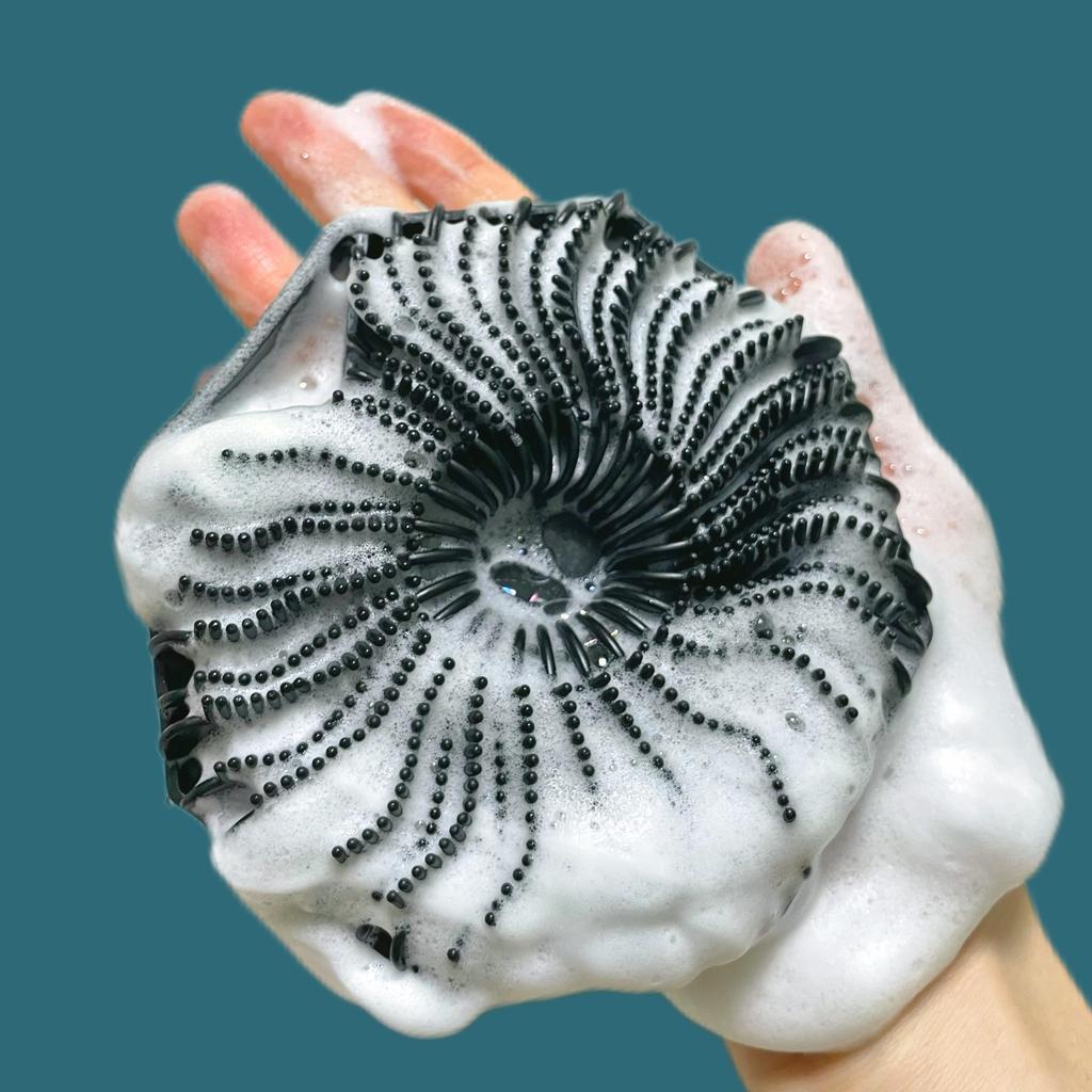 1 ks Měkký silikonový exfoliační kartáč Čisticí prostředek Manuální mycí houba na tělo Sprchový Jemná masáž Koupelový kartáč Pro muže Ženu