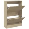 VidaXL Shoe Cabinet, Shoe Rack with 2 Drawers, Shoe Storage Furniture for Entryway Hallway, Oak 839891
