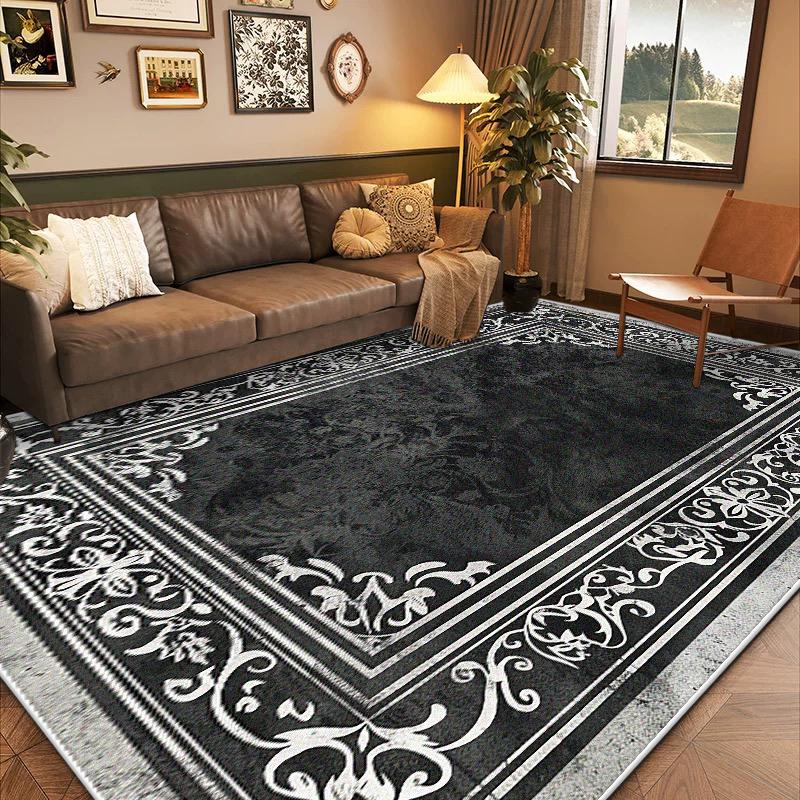 

Роскошные большие ковры в китайском стиле для гостиной, украшение дома, для дивана, кофейных столиков, однотонный ковер, прикроватные коврики для спальни, моющиеся 60*90cm