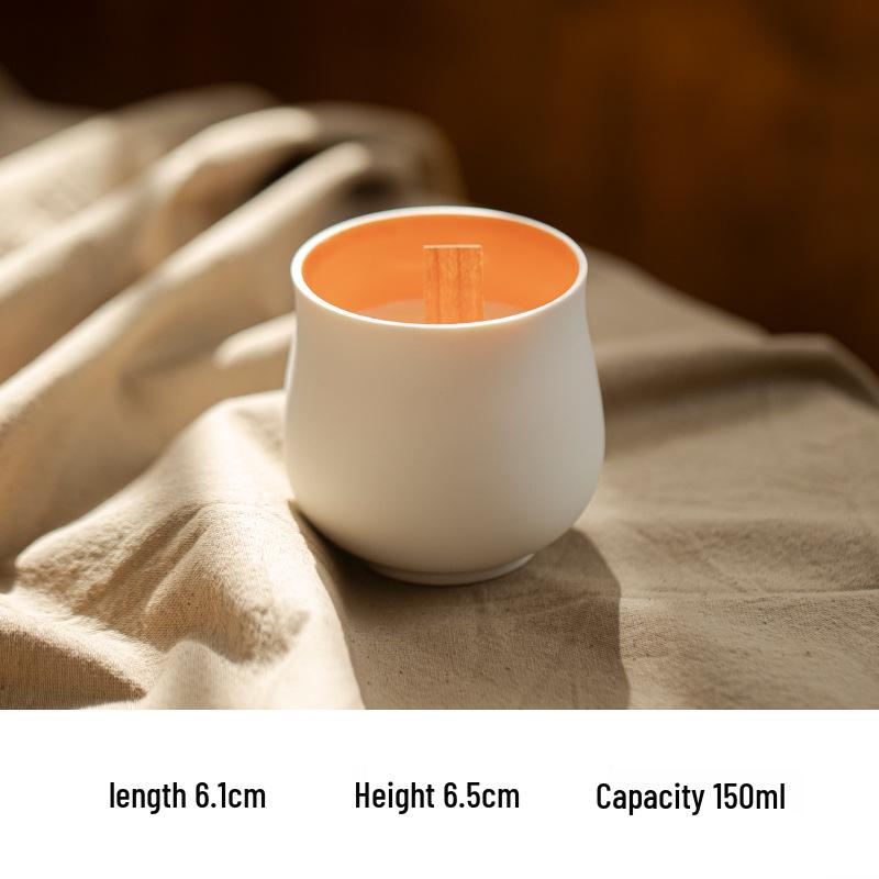 High-Grade Colored Ceramic Candle Cup - Simplistic DIY Aroma Soy Wax Container