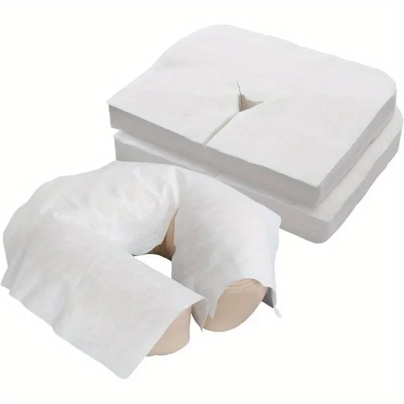 Super Soft Disposable Face Luxurious, Non-stick Massage Headrest for Massage Beds and Chairs, Perfect for Spas and Salons