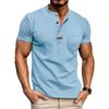 Las Camisas de Manga Corta de Color Sólido para Hombre en Verano Son Casuales, Holgadas, Cómodas y a la Moda. Polo de Manga Corta para Hombre