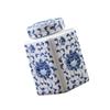Elegant Blue White Ceramic Ginger Jar Porcelain Temple Jar for Home Decoration and Storage Vase