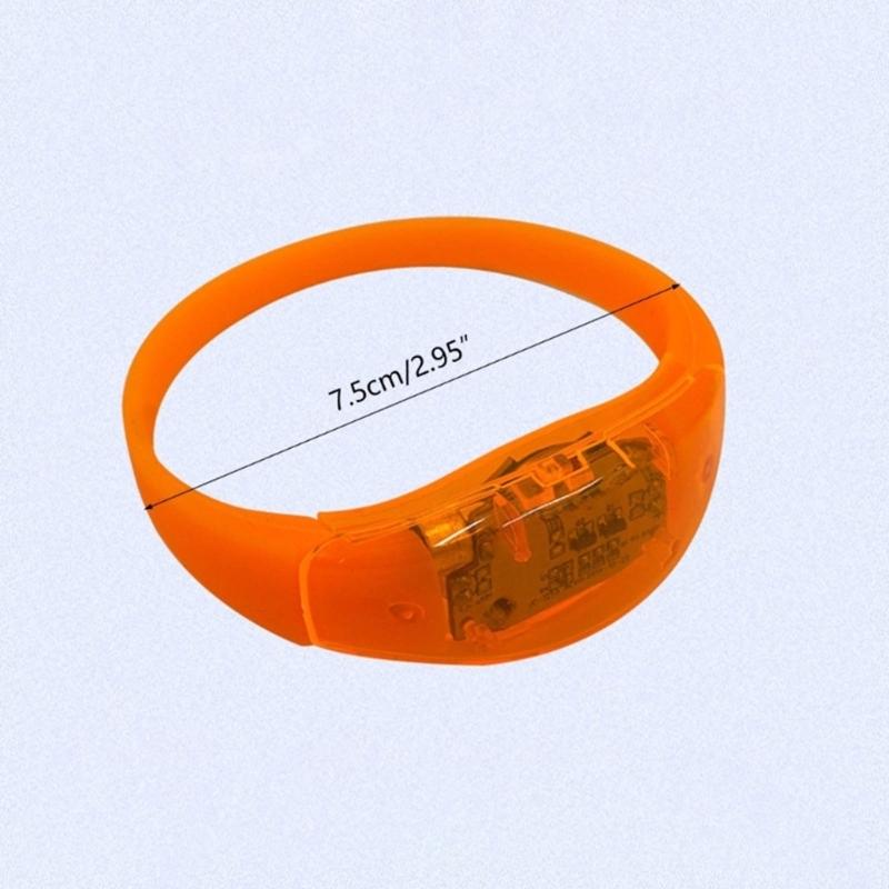 Light Up Wristband Colorful LED Glow Bracelet Flashing Sports Wristband for Concerts Sports Christmas Kid Birthday Party