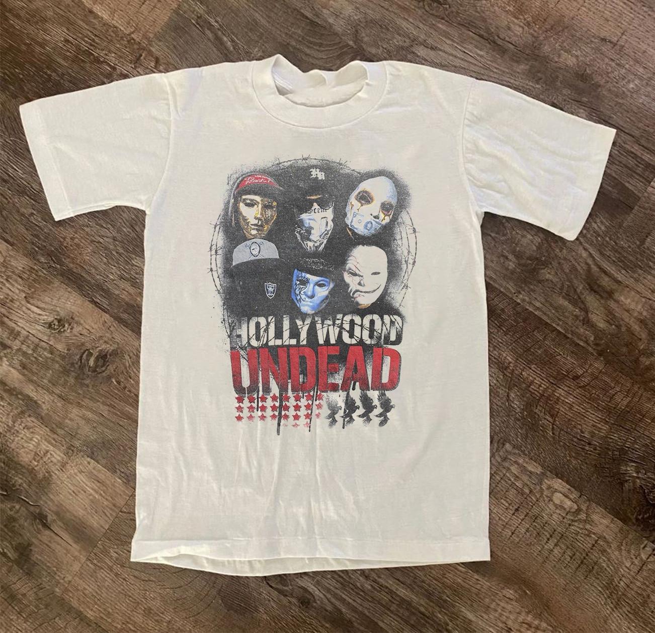 Hollywood Undead Band Rock Rap Short Tee Cotton Unisex Shirt AL481 S