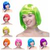 Funny Women Bobo Wig Pink Short Straight Hair Cosplay Party Bob Hair  Makeup Party