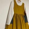 Used [Limited 1st] Handmade ladies apron dress fine ribbed corduroy