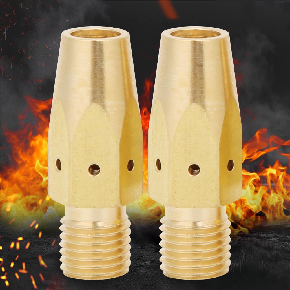 Kontaktdüsenadapter für MIG-Schweißbrenner Gasverteiler für Miller M25M40 & Hobart(2 Stück)