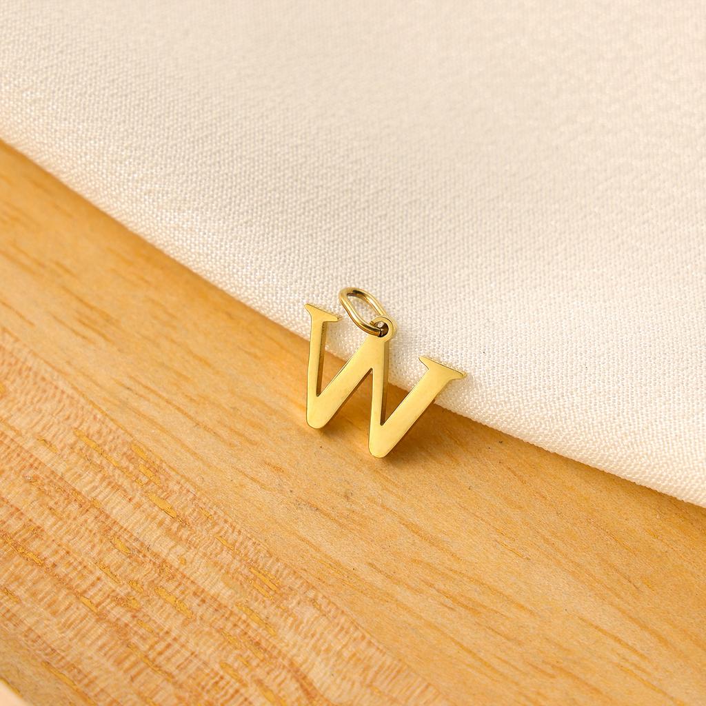 Small Luxury Initial Charm Pendant Set, DIY Letter Necklace Making Supplies, Everyday Wear Accessories for Women