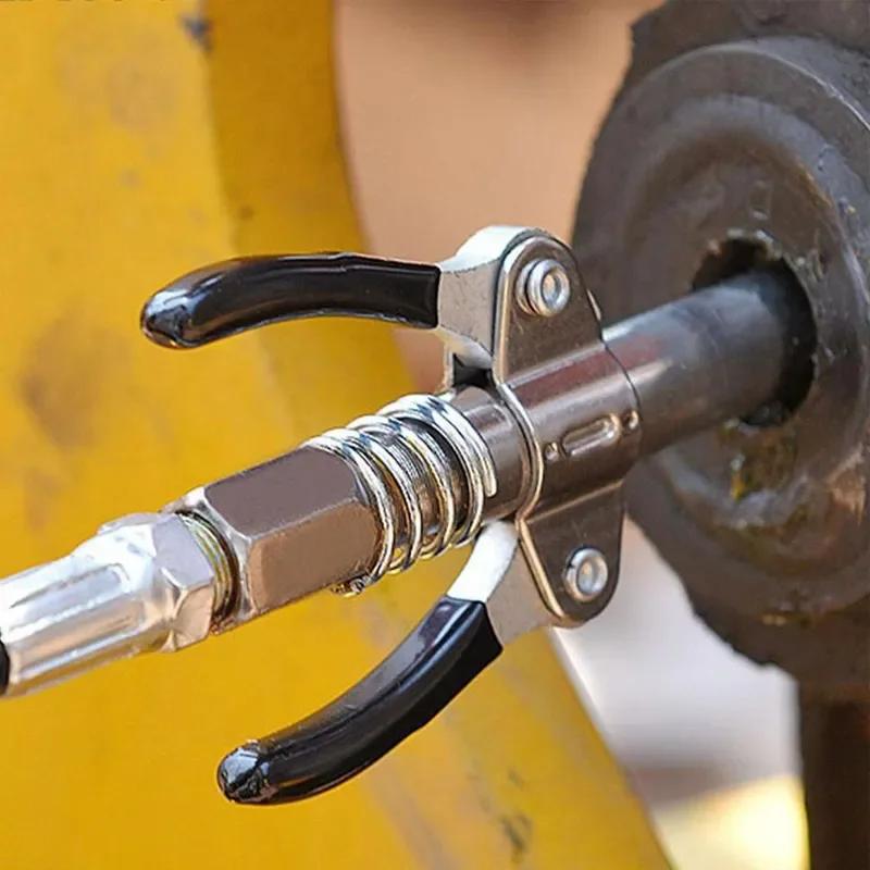 10000 PSI Grease Gun Coupler NPTI/8Quick Release Grease Oil Pump Tip Tool Car Syringe Lubricant Tip Repair Accessories