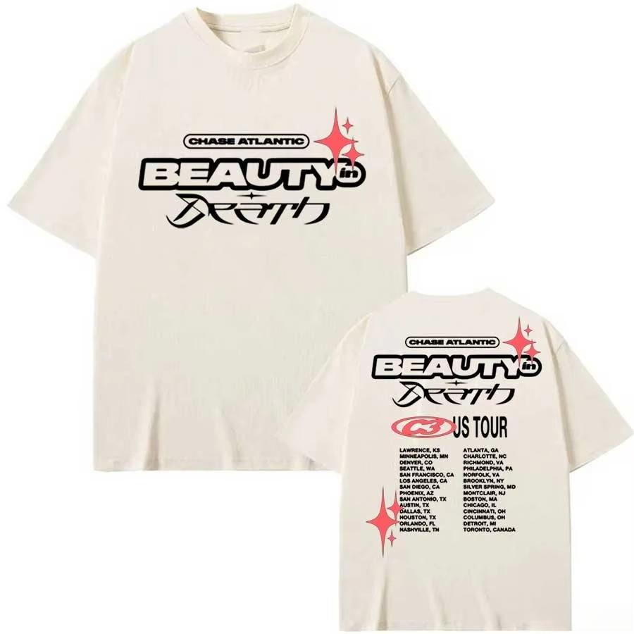 Trend Chase Atlantic Lost in Europe and UK Tour T-Shirt 2025 Album Lost in Heaven Herren Damen Kleidung Harajuku Baumwoll-T-Shirt Top Y2k