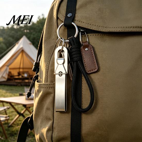 Mini Precision Tweezers 1/2/3Pcs Keychain Tweezers, Stainless Steel EDC with Outdoor Keyring Clip, for Camping Fishing Home Daily Use Professional