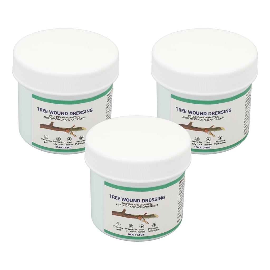 3 Pcs 100g Tree Wound Dressing Recover Lushness Tree Shrub Pruning Grafting Sealer Healing Paste wit