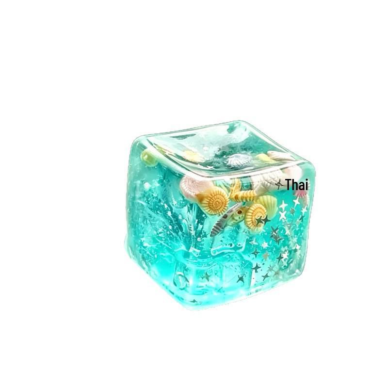 Ocean Shell Ice Cube Squeeze Toy - Slow Rebound Decompression and Stress Relief