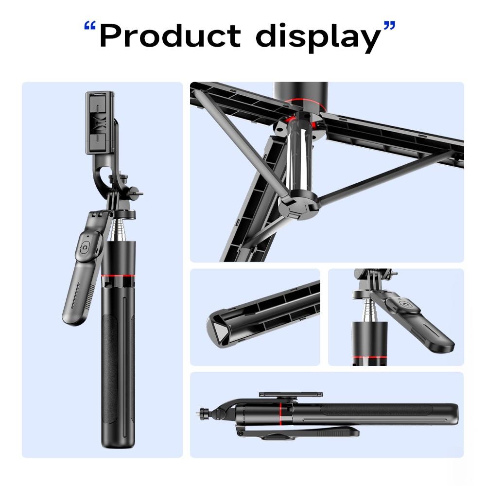 BSLIUFANG 2025 New 1.7M 360°wireless Control Convenient Remote Selfie Stick Tripod Foldable Stand with Light Smartphone Stand