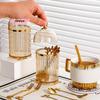 Coffee Spoon Dessert Fork Holder Household Utensil Flatware Organizer Food Storage Canister For Centerpiece