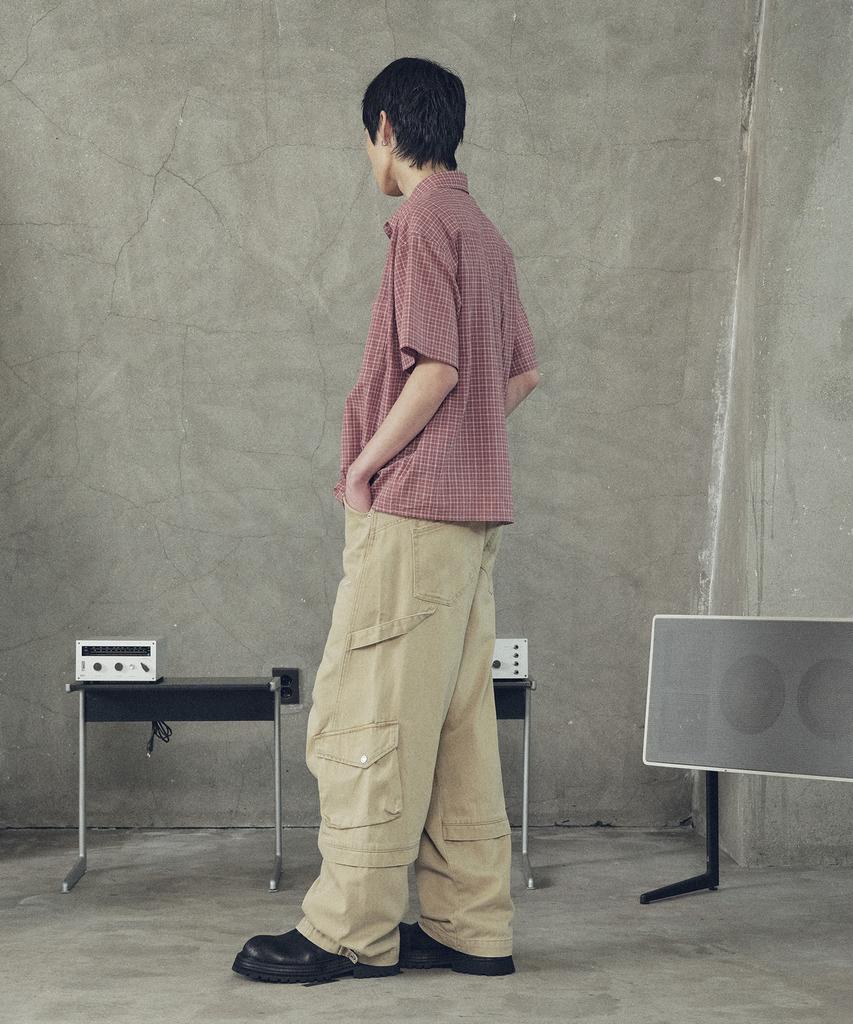 SUPERSUB Drop Balance Structure Cargo Pants - Beige