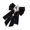 Crystal Bows Brooch For Dresses And Coats Fashionable Rhinestones Necktie Jewelry Accessory For Elegant Outfits