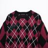 TAOP&ZA Women's Spring Commuting Fashion Diamond Knit Sweater