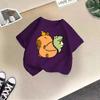 Children's Casual Short-sleeved T-shirt - Summer Boys' And Girls' Loose Capri Ballo T-shirt