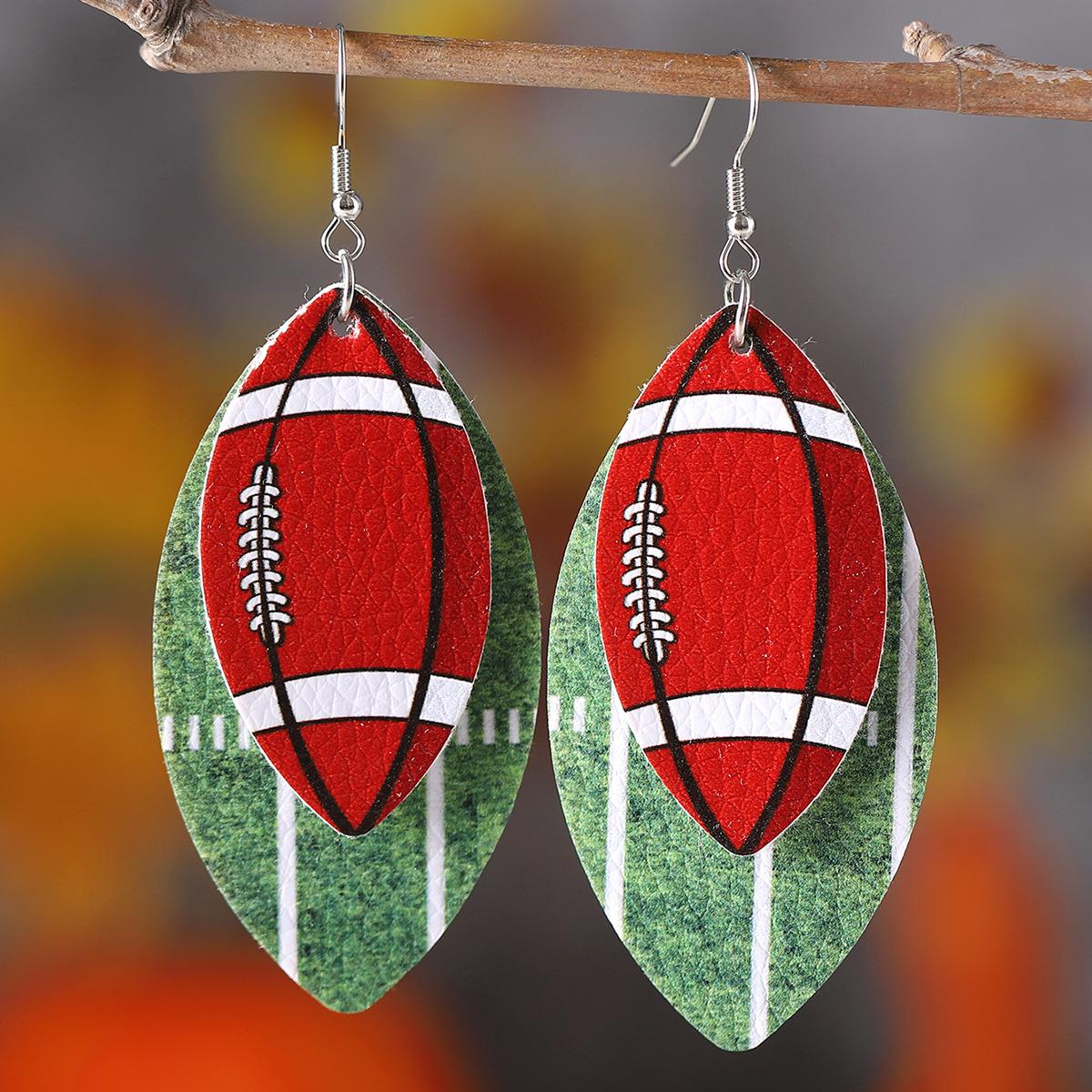 

Модные висячие серьги для женских украшений красный